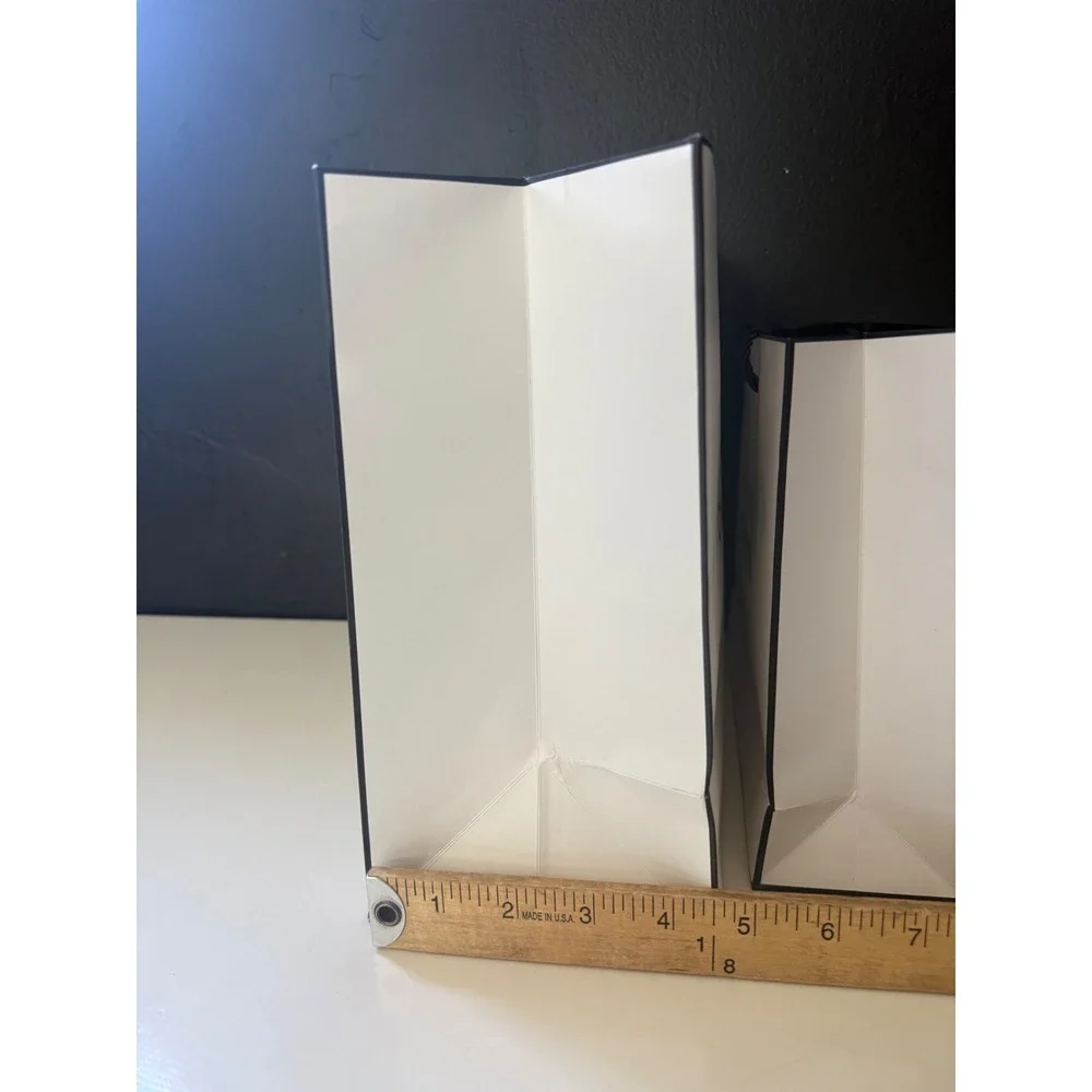 Chanel Packaging Lot Bags Boxes Tissue Ribbon White Black Excellent EMPTY